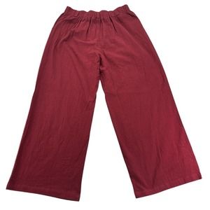 HALARA Women's Wide Leg Pants - Burgundy